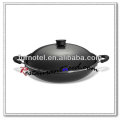 S446 Dia 360mm/ Dia 380mm Aluminium Alloy Non-Stick Wok With Cover